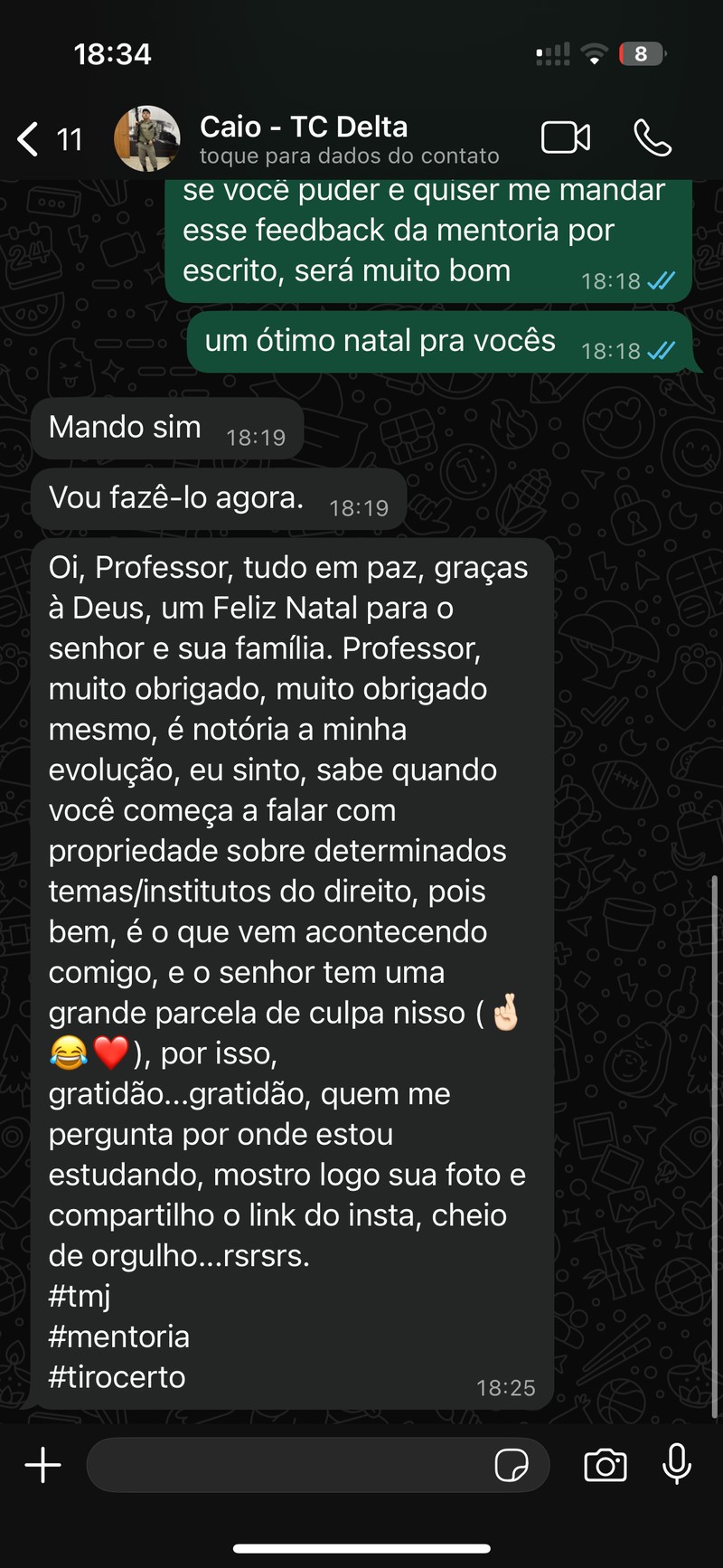 Depoimento de mentorado 3